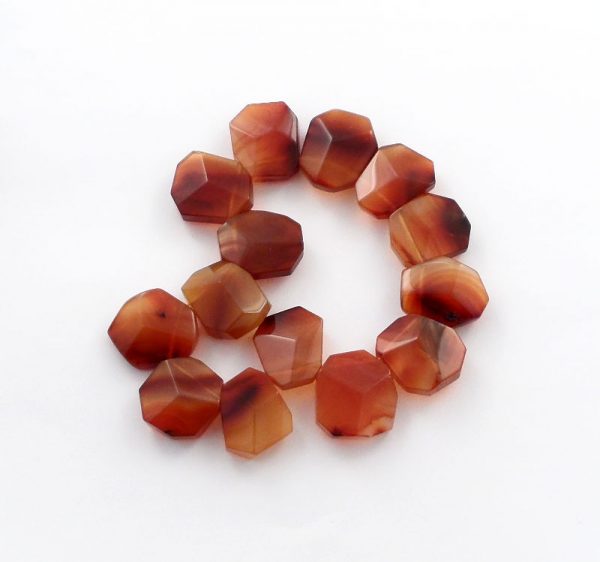 Carnelian Faceted Bead Strand All Crystal Jewelry bead