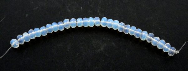Opalite Faceted Bead Strand All Crystal Jewelry bead
