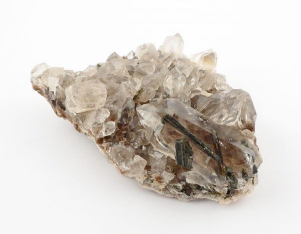 Quartz with Epidote Cluster All Raw Crystals epidote