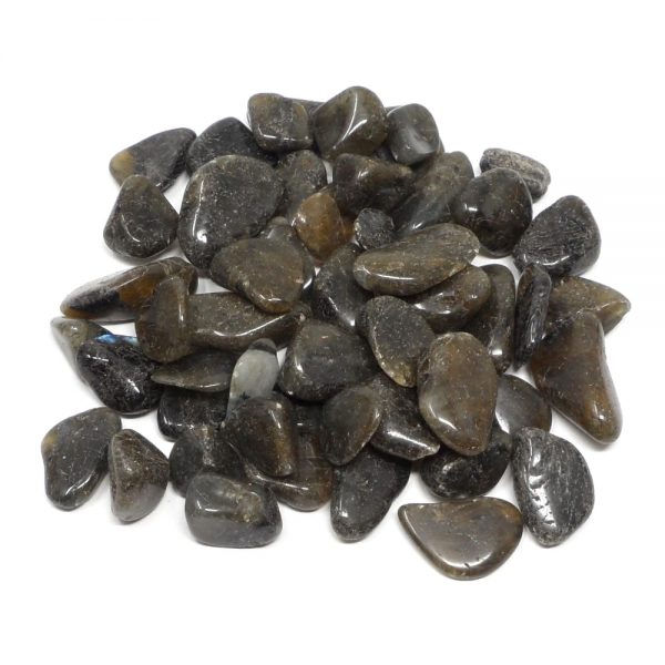 Labradorite, tumbled, 8oz All Tumbled Stones bulk labradorite
