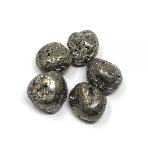 Pyrite, tumbled, 4oz All Tumbled Stones bulk pyrite
