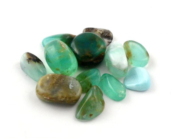 Opal, Blue, tumbled, 20 grams All Tumbled Stones blue opal
