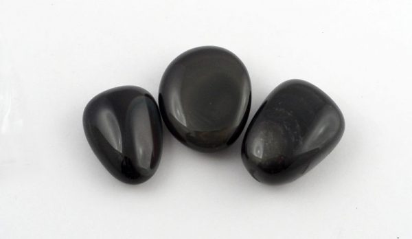 Obsidian, Rainbow, tumbled, 2oz All Tumbled Stones obsidian