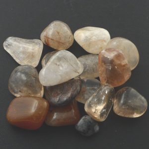 Quartz, Silver Rutilated, tumbled, 4oz Tumbled Stones quartz