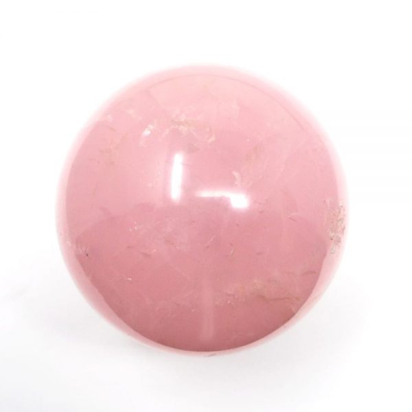 Rose Quartz Sphere 70mm All Polished Crystals brazilian crystal