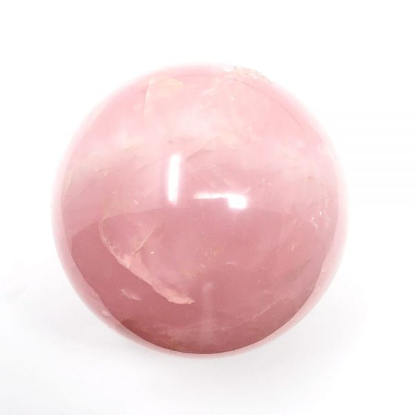 Rose Quartz Sphere 70mm All Polished Crystals brazilian crystal