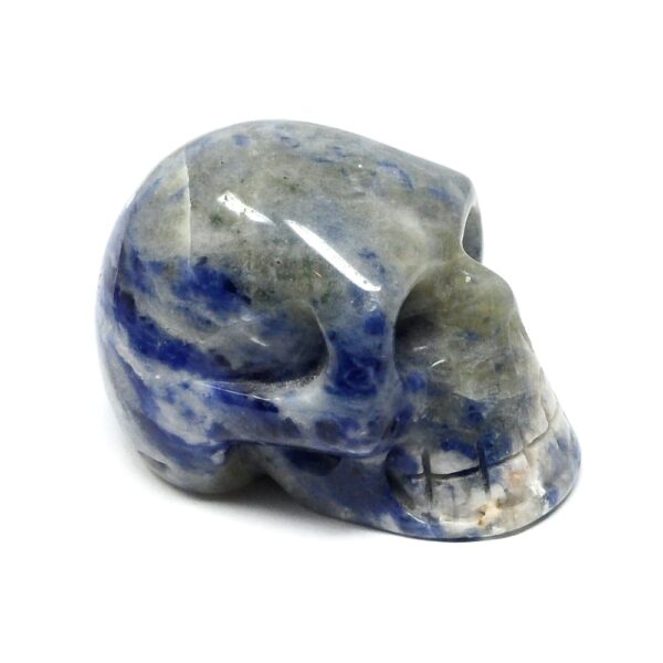 Sodalite Crystal Skull All Polished Crystals blue crystal skull
