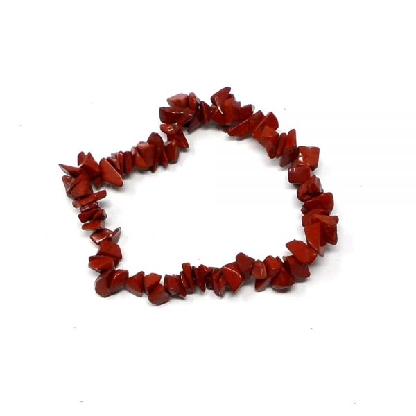 Red Jasper Single Strand Chip Bracelet All Crystal Jewelry bracelet