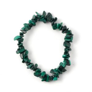 Malachite Single Strand Chip Bracelet Crystal Jewelry bracelet