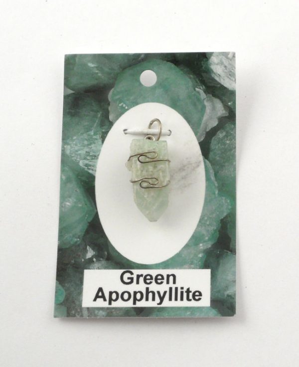 Green Apophyllite Pendant All Crystal Jewelry apophyllite