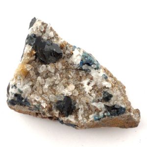 Lazulite with Quartz and Topaz Specimen All Raw Crystals lazulite