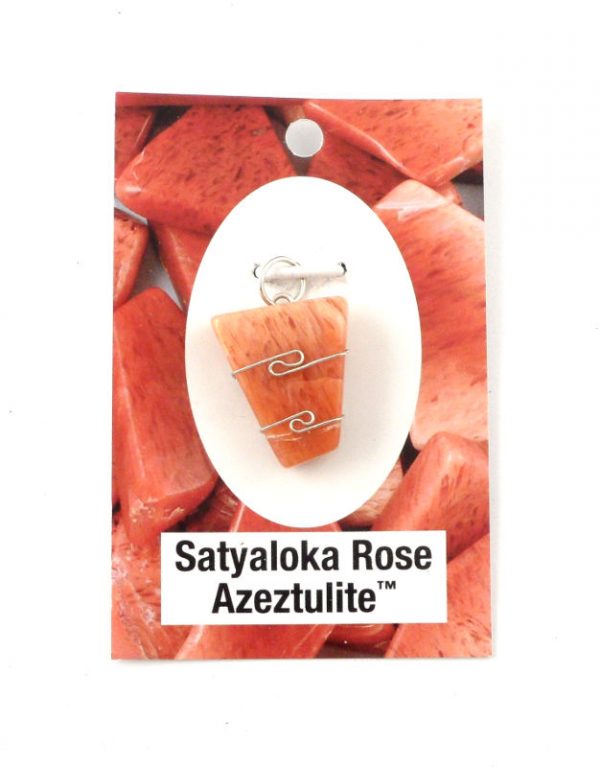 Satyaloka Rose Azeztulite Pendant All Crystal Jewelry azeztulite