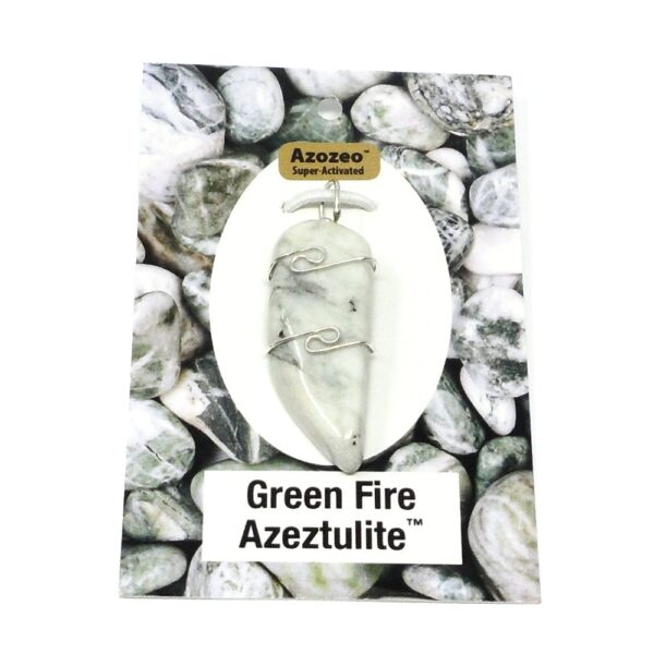 Green Fire Azeztulite Wire Wrapped Pendant All Crystal Jewelry azeztulite