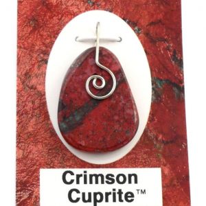Crimson Cuprite Wire Wrap Pendant Crystal Jewelry crimson cuprite
