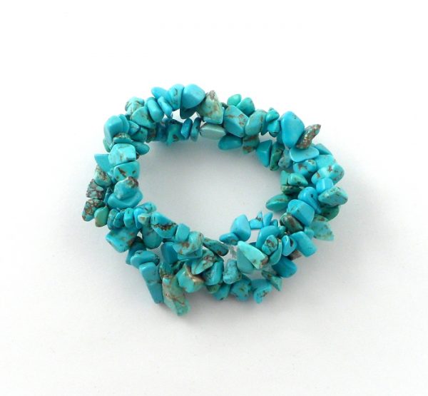 Blue Howlite 3 Strand Bracelet All Crystal Jewelry 3 strand