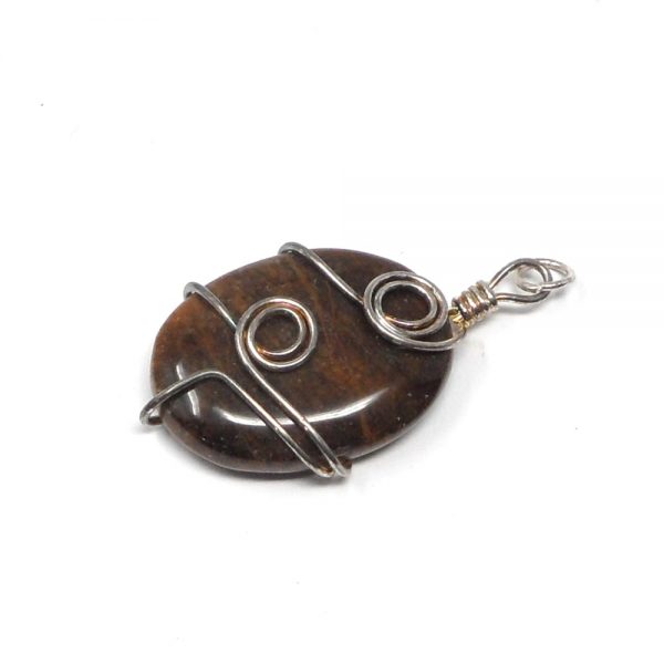 Tiger Eye Wire Wrapped Pendant All Crystal Jewelry crystal pendant