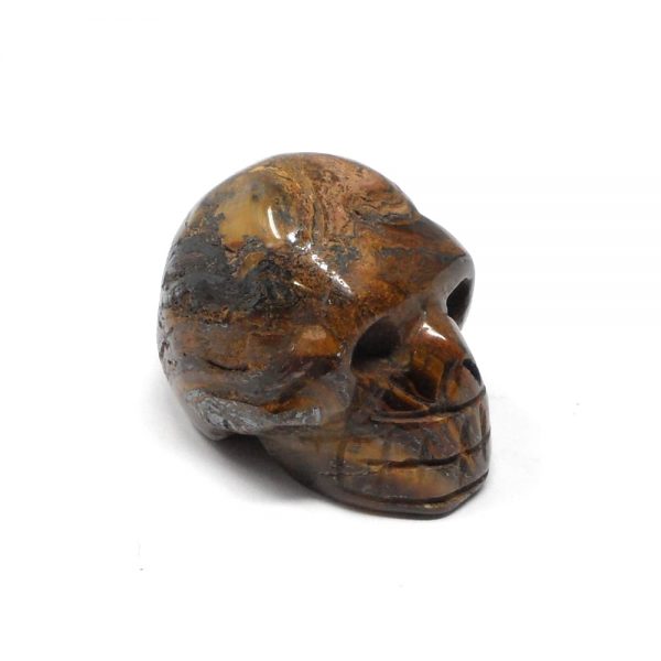 Tiger Iron Crystal Skull All Polished Crystals carved tiger iron skull