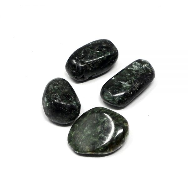 Seraphinite, tumbled, 1oz All Tumbled Stones bulk seraphinite