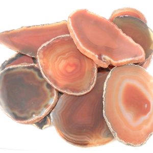 Agate Slabs, Red, pack of 10 size 3 Agate Products agate