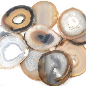 Agate Slabs, Natural, pack of 10 size 3 Agate Products agate