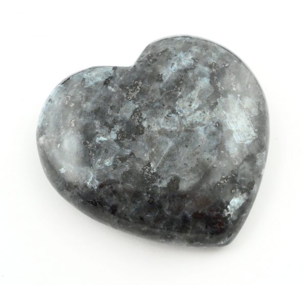 Larvikite Heart, md All Polished Crystals blue labradorite
