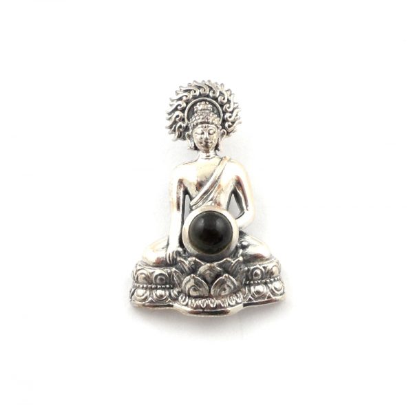 Moldavite Buddha Pendant All Crystal Jewelry buddha