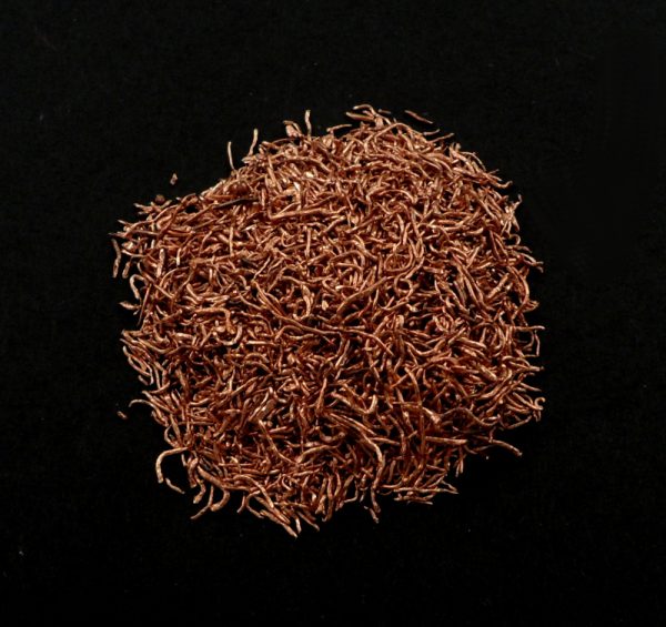 Copper, Crushed Wire 1oz All Raw Crystals copper