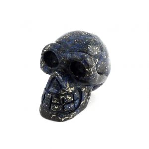 Lapis with Pyrite Skull Polished Crystals lapis