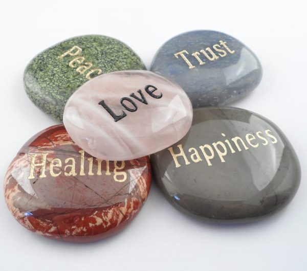 Word Soothing Stones, 5pc All Gallet Items rubbing stones