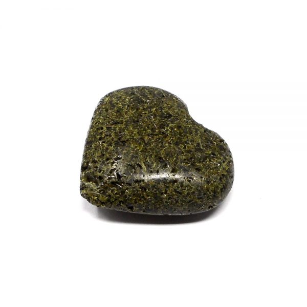 Green Epidote Heart All Polished Crystals crystal heart