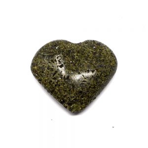 Green Epidote Heart All Polished Crystals crystal heart