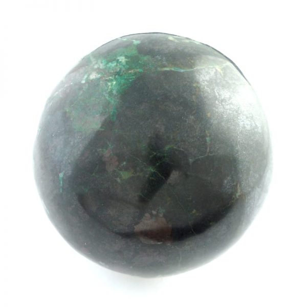 Chrysocolla in Black Tourmaline Sphere All Polished Crystals black tourmaline