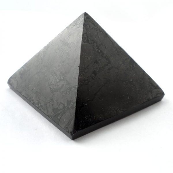 Shungite Pyramid All Polished Crystals pyramid