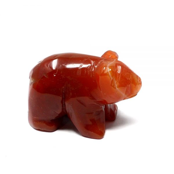 Carnelian Bear Carved Animals and Statues animal