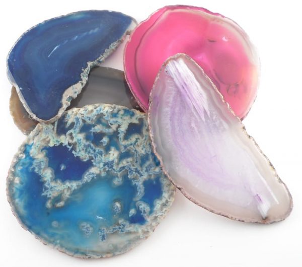 Agate Slabs, Mixed, pack of 5 size 4 Agate Products agate slab