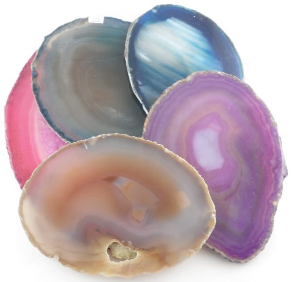 Agate Slabs, Mixed, pack of 5 size 5 Agate Products agate slab