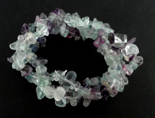 Fluorite Three Strand Chip Bracelet All Crystal Jewelry bracelet