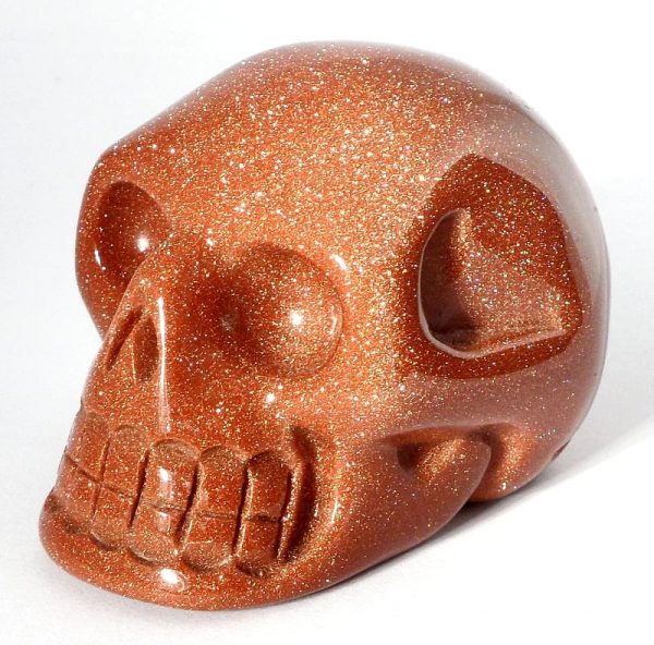 Goldstone Skull All Polished Crystals goldstone