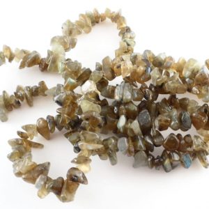 Labradorite Chip Bead Necklace Crystal Jewelry chip beads