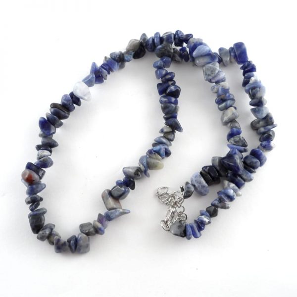 Sodalite Chip Bead Choker All Crystal Jewelry chip beads