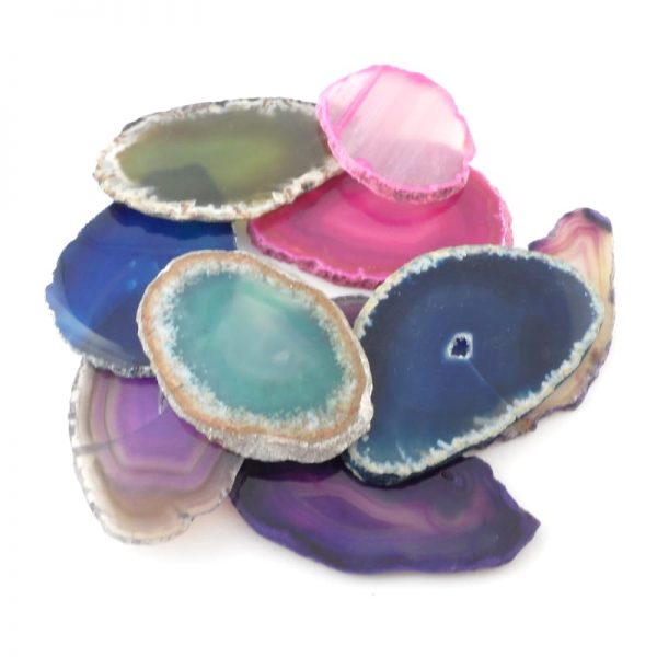 Agate Slabs, Mixed, pack of 10 size 00 Agate Products agate slab