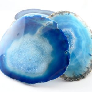 Agate Slabs, Blue, pack of 10 size 2 Agate Products agate
