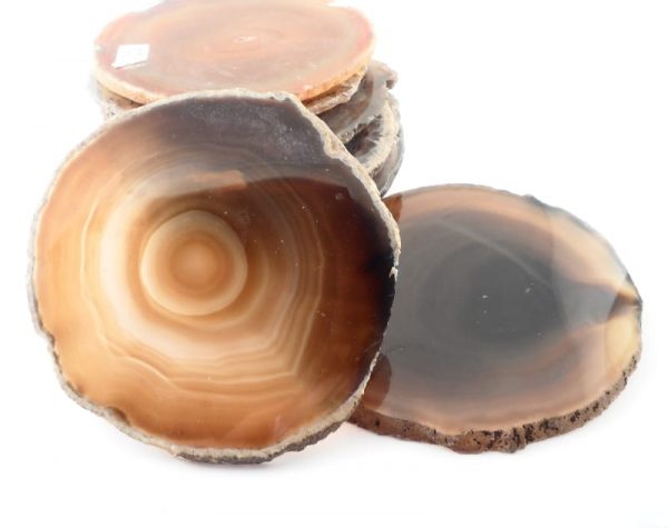 Agate Slabs, Brown, pack of 10 size 2 Agate Products agate