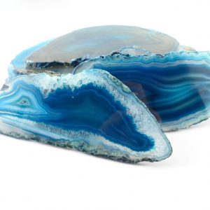 Agate Slabs, Teal, pack of 10 size 2 Agate Products agate