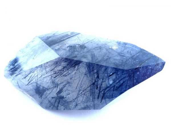 Indicolite (Blue Tourmaline) in Quartz All Polished Crystals blue tourmaline