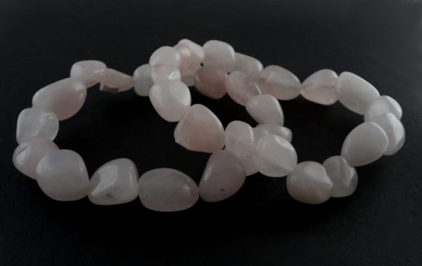 Rose Quartz Tumbled Stone Bracelet All Crystal Jewelry bracelet