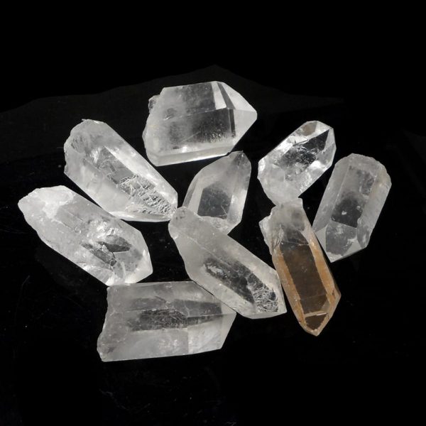 Quartz Points XQ 2-4.5cm 8oz All Raw Crystals bulk clear quartz