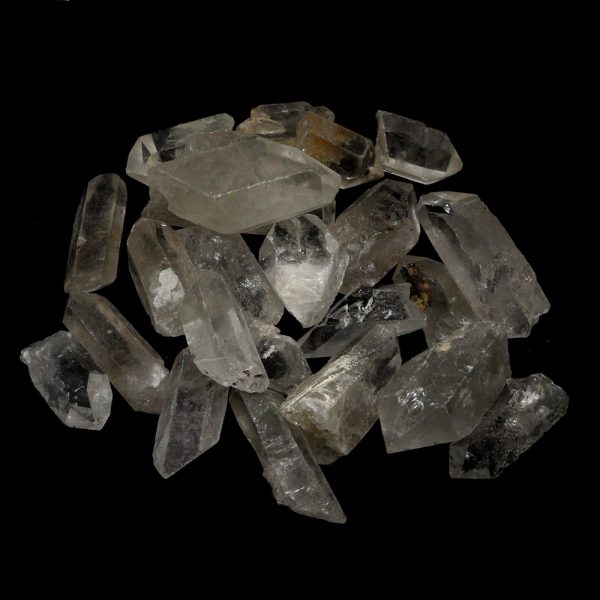 Quartz Points XQ 3-5.5cm 16oz All Raw Crystals bulk clear quartz