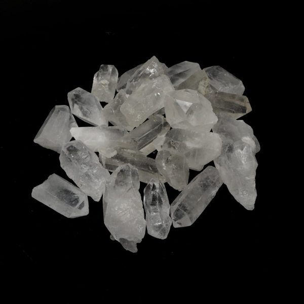 Quartz Points 2-4cm 16oz All Raw Crystals bulk clear quartz