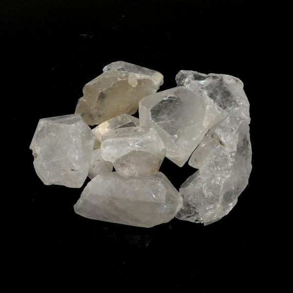 Quartz Pieces 3-7cm 16oz All Raw Crystals bulk clear quartz